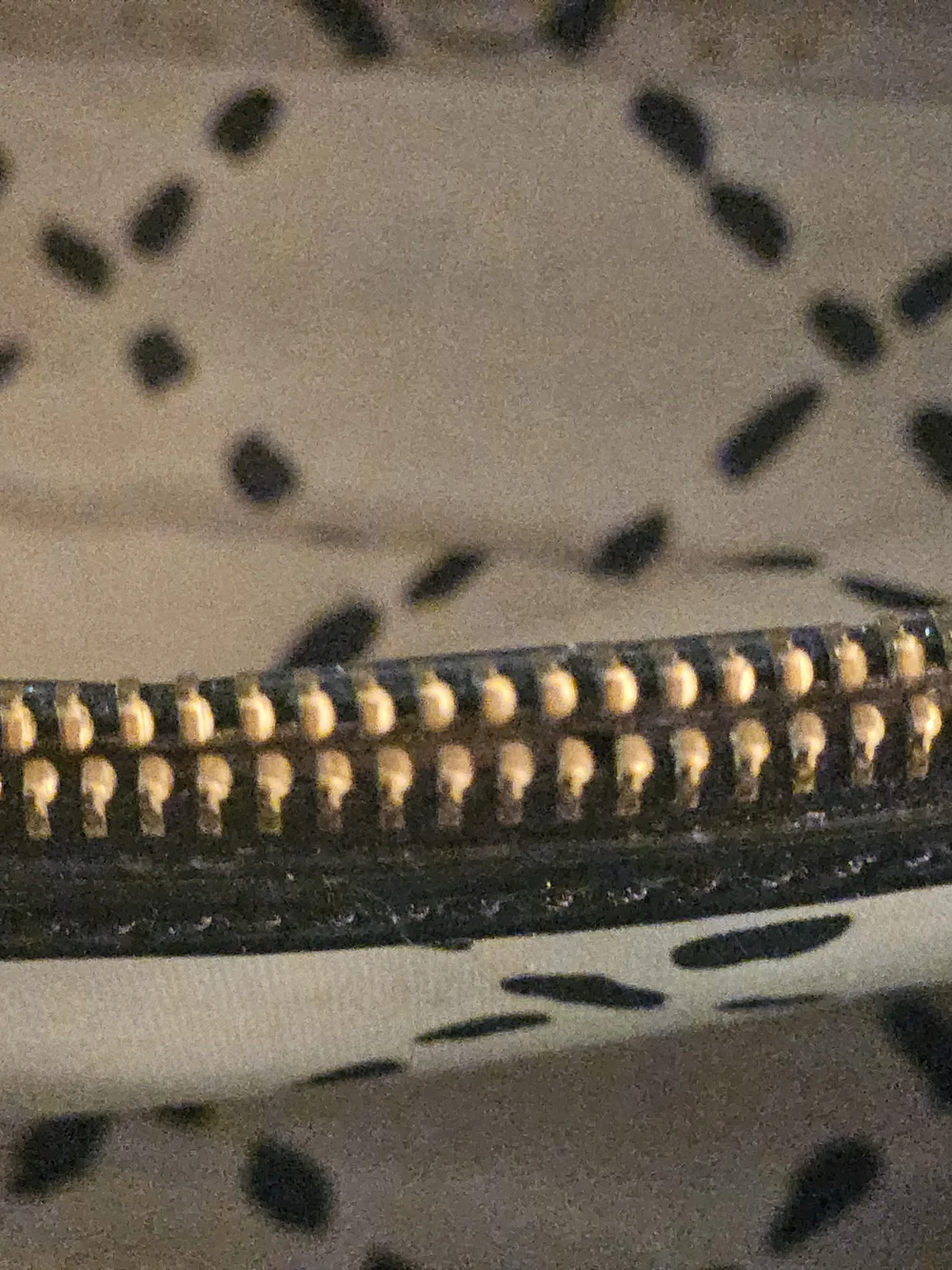 kate spade black wool satchel with brown button accents